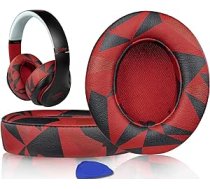 SoloWIT® profesionālie nomaiņas ausu spilventiņi priekš Beats Studio 2 un Studio 3 bezvadu un vadu austiņas uz ausīm ar mīkstu proteīna ādu, trokšņu izolācijas atmiņas putām ANEB0BL3G5KSZT