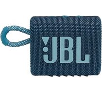 JBL Go 3: pārnēsājams Bluetooth skaļrunis, iebūvēts akumulators, ūdensnecaurlaidīgs un putekļu necaurlaidīgs, zils JBLGO3BLUAM ANEB08KVZ6X3PT