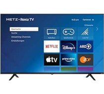 METZ Blue Roku televizors, 4K UHD Smart TV, 55 collas, 139 cm, televizors ar trīskāršu uztvērēju, ar WiFi, LAN, HDMI, USB, HDTV, 2 mēneši RTL+ BEZMAKSAS