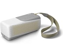 Philips Audio Kabellose Lautsprecher Bluetooth, Hochwertiger, Hochportabler & r IP67 Lautsprecher Mit Integriertem Mikrofon Für Anrufe, Bis Zu 12 Stunden Wiedergabe, TAS4807W, Weiß, TAS4807W/00 ANEB09TWH6NRBT