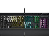 CORSAIR K55 RGB PRO izkārtojums: PT-PT - RGB Foundation Light, sešas Macro Com integrācijas programmatūras pogas Elgato Stream Deck IP42 Pulse Pause Black