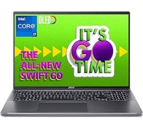 Acer Swift Go (SFG16-71-78CN) Ultrabook/klēpjdators | 16 collu 3,2K OLED 120Hz displejs | Intel Core i7-1355U | 16 GB RAM | 512 GB SSD | Intel Iris Xe Graphics | Windows 11 | QWERTZ tastatūra | Pelēks ANE55B0C5Y12MRDT