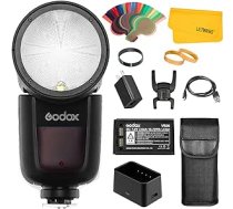 Godox V1S V1-S 76Ws 2.4G Fresnel Zoom bezvadu TTL apaļas galvas kameras zibspuldze saderīga ar Sony a7RII a7R a58 a99 ILCE6000L a7RIII a7R3 a9 a77II a77 a350 kameru