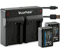 Blumax 2 x akumulators 2020 mAh Aizstāj Panasonic VW VBT190 E + Mini Dual Charger USB (Nav VXF11 VX11 V808) Savietojams ar HC VXF999 VX878 VX989 V160 V180 V270 V380 Vx7 W7W7W80 Vx