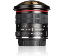 Meike MK 8mm f/3.5 Ultra HD fiksēts bez tālummaiņas zivs acs objektīvs Nikon DSLR D7100 D7000 D5300 D5200 D5100 D5000 D3300 D3200 D3100 D3000 D40 D40X D2H D60PS un CleanCloth D60 D60