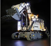 BRIKSMAX LED apgaismojuma komplekts Lego technic Liebherr ekskavatoram R 9800, saderīgs ar Lego 42100 klucīšu modeli - bez Lego komplekta