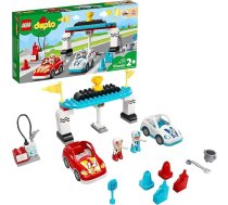 LEGO DUPLO Town Race Cars 10947 Forša auto sacīkšu konstruktors; Iztēli attīstošs spēļu komplekts mazuļiem un bērniem; jauns 2021 (44 detaļas)