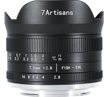 7artisans 7.5mm f2.8 Mark II APS-C Fisheye platleņķa objektīvs Canon EOS-M bezspoguļa kamerām, piemēram, Canon EOS-M1 EOS-M2 EOS-M2 EOS-M3 M5 M6 M10 M50