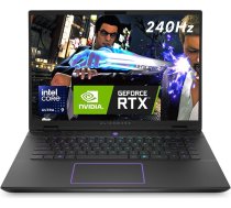 Alienware m16 R2 spēļu klēpjdators, 16 collu QHD+ 240 Hz displejs, Intel Core Ultra 9 procesors 185H, NVIDIA GeForce RTX 4070 grafiskā karte, 32 GB RAM, 1 TB SSD, Windows 11 Home, vācu valodā izgaismota tastatūra