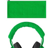 GEEKRIA Padziļinošs Pulovera galvassegas pārvalks, saderīgs ar Razêr Kraken Pro V2, 7.1 V2, Ultimate Gaming Headset, Stretchy Knitted Fabric Protector Case/Headband Protection Repair Parts (Green)