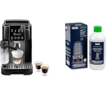 De'Longhi Magnifica Start ECAM222.60.BG Pilnībā automātisks kafijas automāts ar LatteCrema piena sistēmu automātiskajam kapučīno, 4 tiešās izvēles pogas, skārienjūtīgais ekrāns, x2 funkcija, melns/pelēks ar DLSC 500