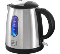 Melitta Prime Aqua Mini tējkanna, nerūsējošais tērauds, 1,0 l, 2200 W, ārējais ūdens līmeņa indikators, 1018-03