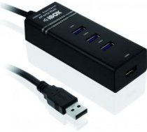 Centrmezgls usb 3.0 melns 4 porti iuh3fb (4x usb 3.0; krāsa melna)