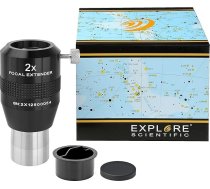 Explore Scientific Fokal Extender 2x 31,7 mm/1,25 collu Barlow objektīvs fokusa garuma palielināšanai teleskopiem