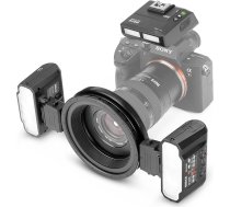 Meike MK-MT24S Macro Twin Lite zibspuldze Sony A9 A7III A7IIK A7RIII A6400 A6300 A6000 A6500 un citām MI Hot Shoe kamerām