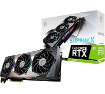 MSI GeForce RTX 3070 SUPRIM X 8G spēļu grafiskā karte - NVIDIA RTX 3070 LHR, GPU 1920 MHz, 8 GB GDDR6 atmiņas