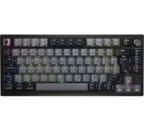 Corsair K65 Plus bezvadu 75% RGB mehāniskā spēļu tastatūra, Hot Red, Linear MLX Red, iepriekš eļļota, PBT taustiņu vāciņi, AZERTY FR - melna