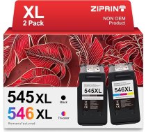 ZIPRINT 545xl 546xl multipakete, kas paredzēta Canon PIXMA TS3350 TR4550 TS3150 MG2550 MG2950 TS3151 TR4500 MX495 (melna, krāsaina)