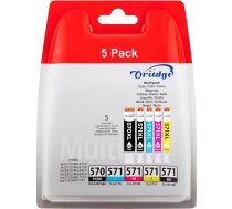 PGI-570 CLI-571 XL 570XL 571XL printeru kasetnes saderīgas ar Canon 571 570 Multipack XL Canon TS5050 printeru kasetnēm Pixma MG5750 TS5055 MG6852 MG5753