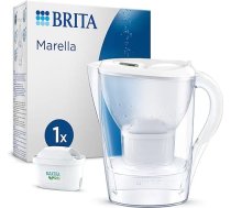 BRITA - Marella Cool filtra karafe - 2,4 l - balta - ietilpst 1 MAXTRA PRO ALL-IN-1 filtra kasetne - izmērs 2,4