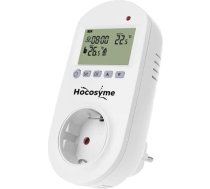 Hocosyme termostata ligzda 230 V, elektriskā kontaktdakša termostats Infrasarkanā apkure, temperatūras kontrolieris Piemērots elektroierīču apkures un dzesēšanas temperatūras kontrolei.