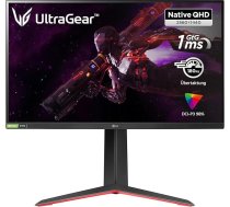 LG UltraGear Gaming Monitor 27GP850-B.AED 68,5 cm - 27 collas, IPS panelis ar 1 ms (GtG), 180 Hz, QHD, 2560 x 1440, matēts melns