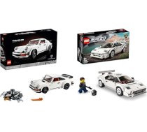 LEGO Creator Ekspertu modeļu komplekts Porsche 911 kolekcionējams 1458 gabaliņu modeļu komplekts un Speed Champions Lamborghini Countach komplekts auto modeļiem