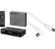 Kabeļtelevīzijas uztvērējs ciparu kabeļtelevīzijai 2990 Combo DVB-C HDTV, DVB-C / C2 & PremiumCord TV koaksiālās antenas kabelis 2 m, 75 Ohm