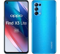 OPPO Find X3 Lite 128 GB mobilais tālrunis, gaiši zils, astrāli zils, Android 11, Dual SIM 5988313, viens izmērs