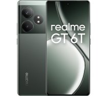 realme GT 6T viedtālrunis 8GB+256GB, Snapdragon 7+ Gen 3, 120Hz displejs 6000nit, Sony 50MP OIS kamera, 120W Supervooc uzlāde, 5500mAh, Iceberg tvaika kameras dzesēšanas sistēma