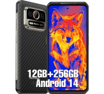 Ulefone Armor 25T Termālās attēlveidošanas kameras āra mobilais tālrunis, 12GB + 256GB/2TB Android 14 āra viedtālrunis, 6500mAh/33W, 50MP + 64MP nakts redzamība, 120Hz 6,78" FHD+, Dual SIM 4G/WiFi