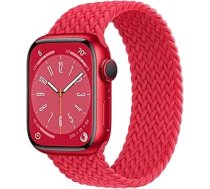 Apple Watch Series 8 (GPS, 41 mm) - (Prece) Sarkans alumīnija korpuss ar (Prece) Sarkanu pītu solo cilpu (Atjaunots)