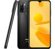 Ulefone Note 12P viedtālrunis bez līguma, 7700 mAh cieta akumulatora baterija, Dual SIM 4G mobilais tālrunis, 6,82" HD+, 4GB + 64GB, 3 karšu slotu dizains, Android 11, 13MP trīskāršā kamera, Face Unlock GPS, melns