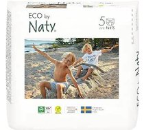 Eco by Naty Baby Diapers Pants - videi draudzīgas augstākās kvalitātes organiskas bikšu autiņbiksītes, kas izgatavotas no augu izcelsmes materiāliem, ļoti absorbējošas un nesatur bīstamas ķīmiskas vielas (5. izmērs) | 80 gabali (iepakojumā