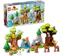 LEGO DUPLO Wild Animals of Europe 10979 būvēšanas rotaļlietu komplekts maziem bērniem, pirmsskolas vecuma zēniem un meitenēm vecumā no 2 līdz 5 (85 gabali)