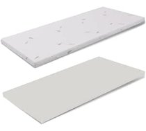 Topper aus Memory Foam 90x200 - Höhe 3 cm, Abziehba, Aloe Vera, Medizinprodukt