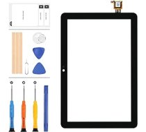 LADYSON oriģinālais stikls Amazon Kindle Fire HD8/HD8 Plus planšetdatoram 10. paaudzes 2020. gada K72LL3 K72LL4 skārienekrāna ciparu pārveidotāja nomaiņai priekšējā sensora stikla lēca ar bezmaksas labošanas rīku