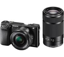 Sony Alpha 6000 sistēmas kamera 24 megapikseļi 7,6 cm (3 collas) LCD displejs Exmor APS-C sensors, Full HD, liela ātruma hibrīda AF