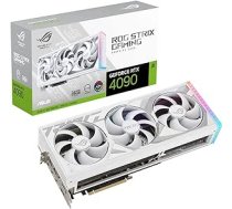 ASUS ROG Strix GeForce RTX 4090 White Edition spēļu grafikas karte (NVIDIA DLSS 3, PCIe 4.0, 24 GB GDDR6X, HDMI 2.1a, DisplayPort 1.4a) ANEB0BQJKQV4GT