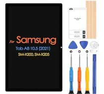 Samsung Galaxy Tab A8 2021 SM-X200 SM-X205 10,5 collu displeja nomaiņas skārienekrāna digitalizatora komplekts ar remonta komplektu ANEB0C3LSBYP8T