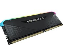 Corsair Vengeance RGB RS 16 GB (1 x 16 GB) DDR4 3200 MHz C16 atmiņa (dinamiskais RGB apgaismojums, Intel un AMD 300/400/500 sērijas saderība) — melns