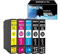 WorkInk 603XL printeru kasetnes, kas saderīgas ar Epson 603 603 XL Expression Home XP-3100 XP-3105 XP-4100 XP-2100 XP-2105 XP-4155 Workforce WF-2830 WF-2810 WF-2835 (WF-2835) ANEB09JB6NC37T