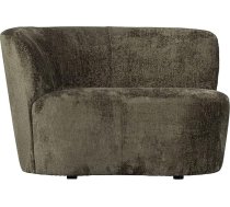 Woood Stūra dīvāns stūra kreisais silti zaļš - mīksts samta audums Stūra dīvāns Loveseat Krēsls Dīvāns atpūtas stūris 73 x 112 x 80 cm