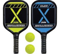 Franklin Sports Pickleball-x Performance 2 spēlētāju alumīnija padeļu un bumbu komplekts