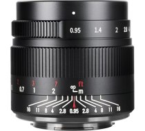 7artisans 35 mm f0.95 APS-C bezspoguļa kameras objektīvs ar lielu atvērumu, kompakts, Sony A6000 A6300 A6400 A6500 NEX-3 NEX-3R NEX-5T (melns)