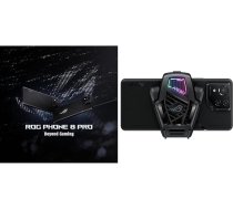 ASUS ROG Phone 8 Pro, ES oficiālā versija, Phantom Black & AeroActive Cooler X, integrēta pamatne, 2 fāzītes, 3,5 mm augstuma slīpums