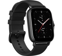 (Atjaunots) Amazfit GTS 2e viedpulkstenis, SpO2 un stresa monitors, 1,65 vienmēr ieslēgts AMOLED displejs, integrēts GPS, integrēta Alexa, 90+ sporta modeļi, 50+ ciparnīcas Obsidian Black