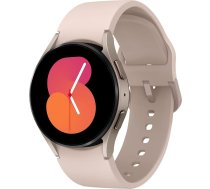 Samsung Galaxy Watch5 viedpulkstenis, veselības uzraudzība, sporta pulkstenis, akumulators, ilgs darbības laiks, Bluetooth, 40 mm, rozā zelts, pagarinājums 1 gadam [izņemot Amazon] - versija FR