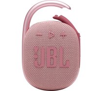 JBL Clip 4 - pārnēsājams mini Bluetooth skaļrunis, liels skaņas signāls un izteiksmīgi basi, iebūvēta karabīne, skaļrunis mājām, ārtelpām un ceļojumiem - (rozā)