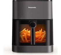 Panasonic NF-CC500SXE gaisa fritēze ar skatu logu, 5L, 80-200°C, digitālais taimeris un LCD displejs, maigs tvaiks, 11 iestatījumi, viegla tīrīšana, matēti pelēka krāsa